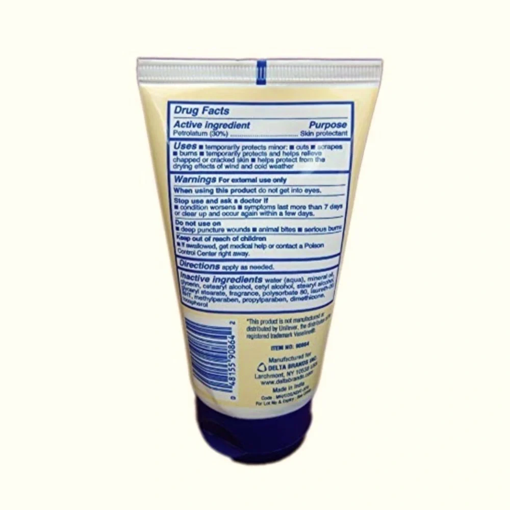 Personal Care Creamy Skin Protectant Vitamin E Enriched Petroleum Jelly Lotion